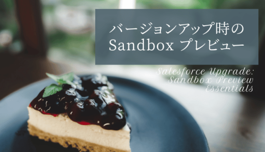 Salesforceバージョンアップ時のSandbox プレビュー（サンドボックスプレビュー）