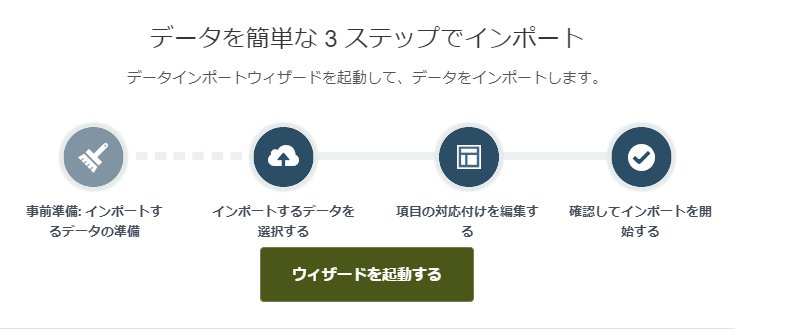 データインポートウィザード導線2