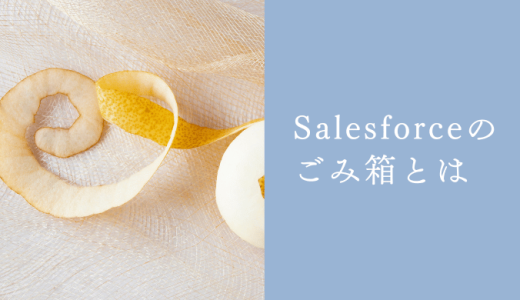 Salesforceのごみ箱はどこにある？詳しい仕様も徹底解説！