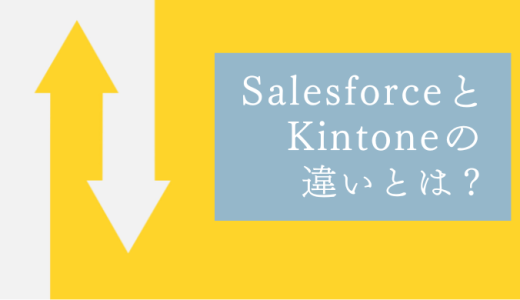 SalesforceとKINTONE導入時の違いを解説