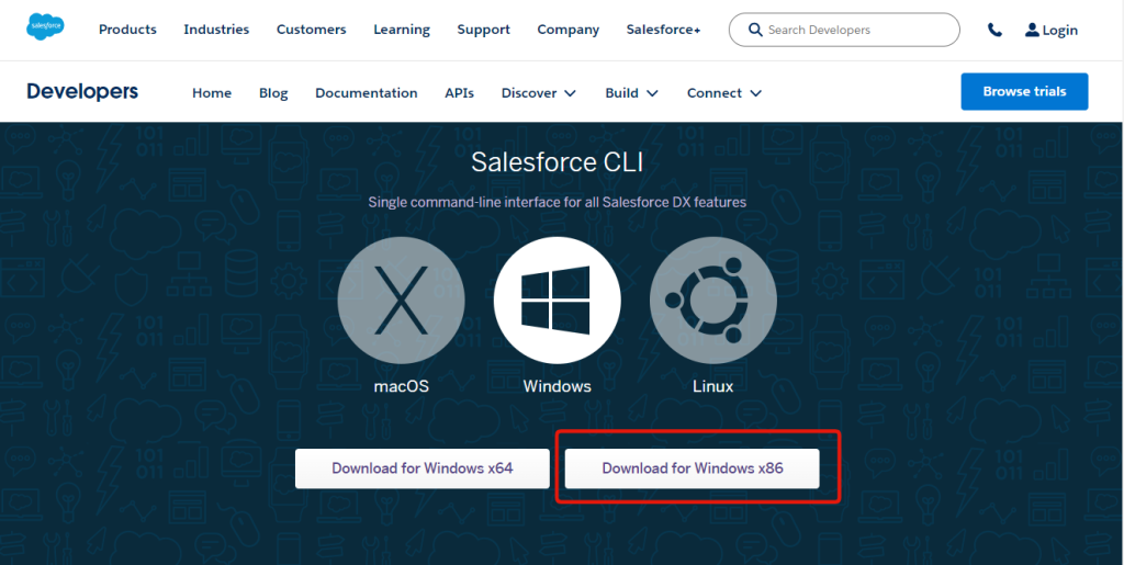 Salesforce CLIのインストール1