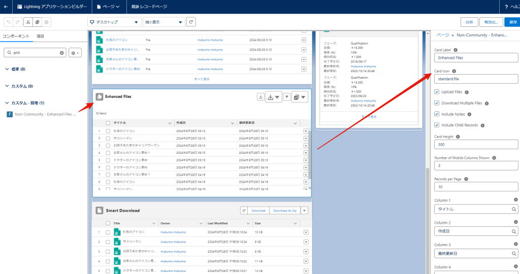 Enhanced Files List設定2